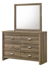 Valor Light Brown Dresser Mirror (Mirror Only) by Crown Mark at Eve Furniture