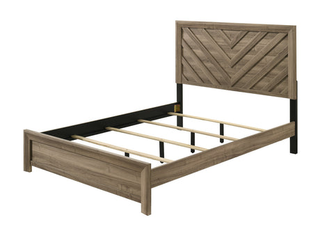 Valor Light Brown Full Panel Bed by Crown Mark at Eve Furniture