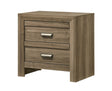 Valor Light Brown Nightstand by Crown Mark at Eve Furniture
