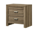 Valor Light Brown Nightstand by Crown Mark at Eve Furniture