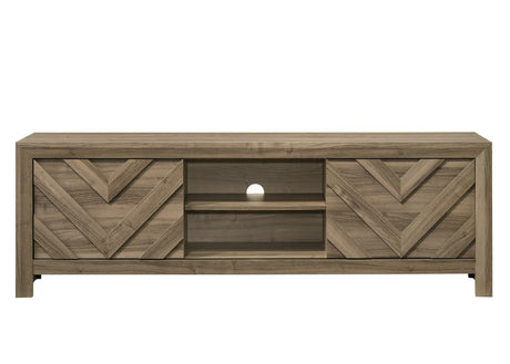 Valor Light Brown Tv Stand by Crown Mark at Eve Furniture