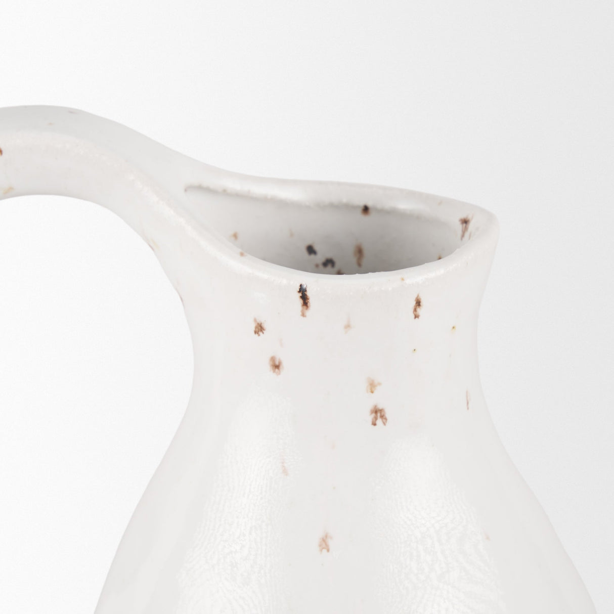 Valora Black Speckled Cream w/ Light Beige Ceramic Jug by Mercana at Eve Furniture