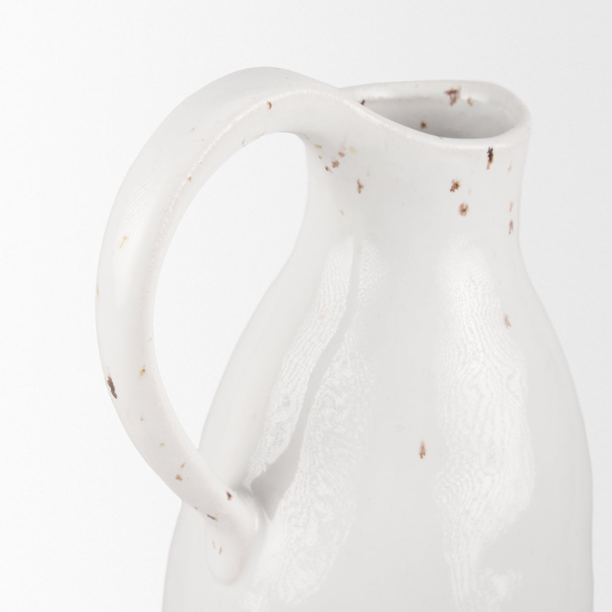 Valora Black Speckled Cream w/ Light Beige Ceramic Jug by Mercana at Eve Furniture