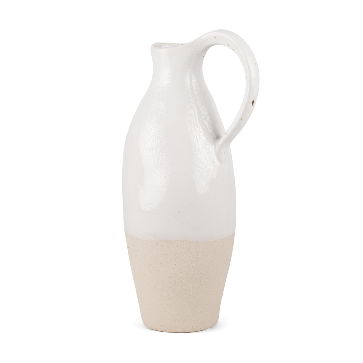 Valora Black Speckled Cream w/ Light Beige Ceramic Jug by Mercana at Eve Furniture