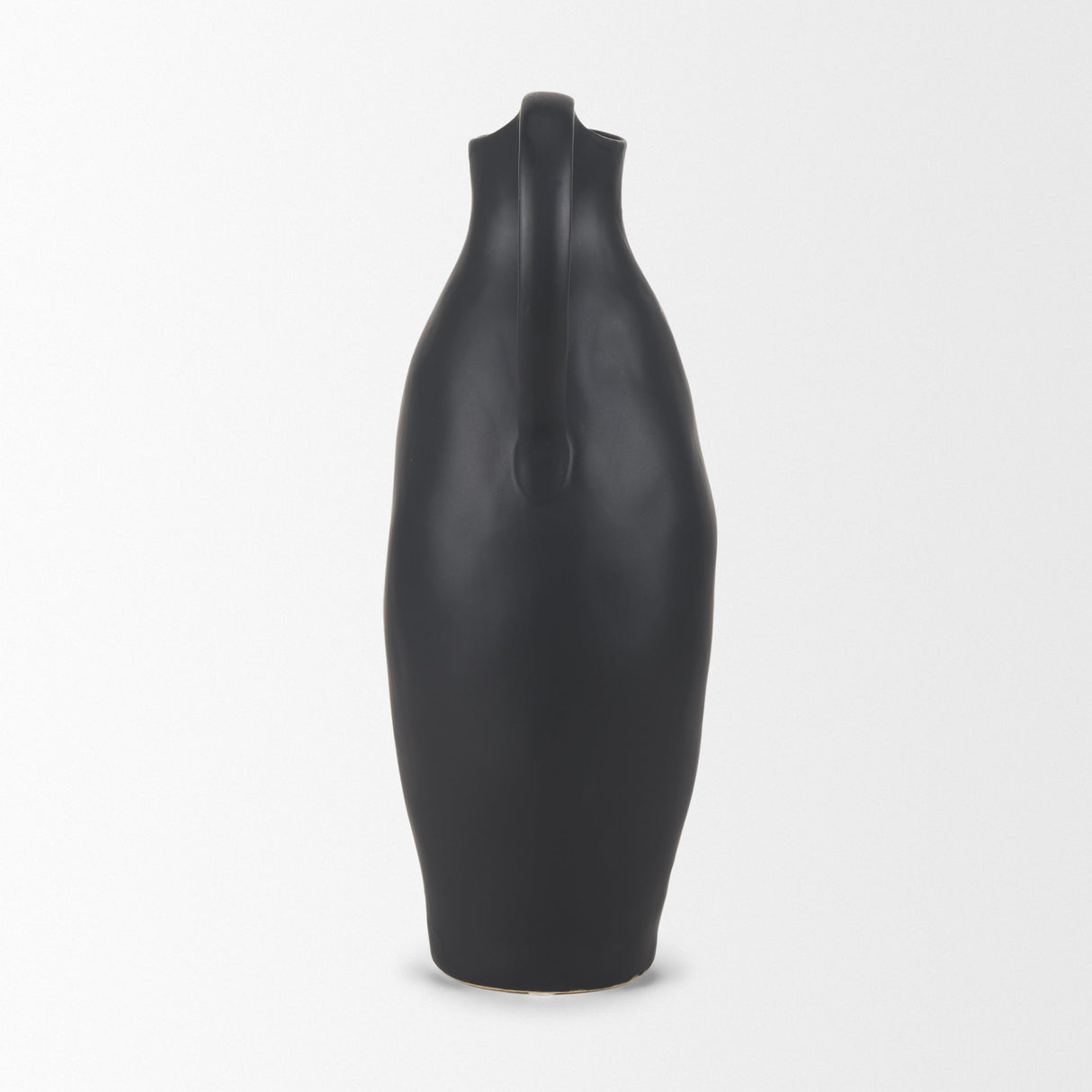 Valora Matte Black Ceramic Jug by Mercana at Eve Furniture
