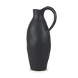 Valora Matte Black Ceramic Jug by Mercana at Eve Furniture