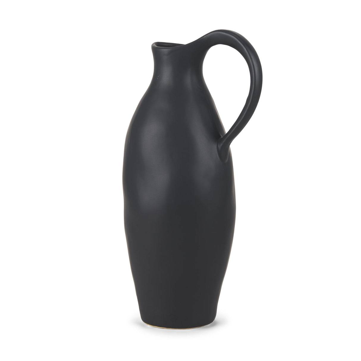 Valora Matte Black Ceramic Jug by Mercana at Eve Furniture