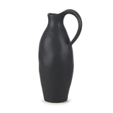 Valora Matte Black Ceramic Jug by Mercana at Eve Furniture