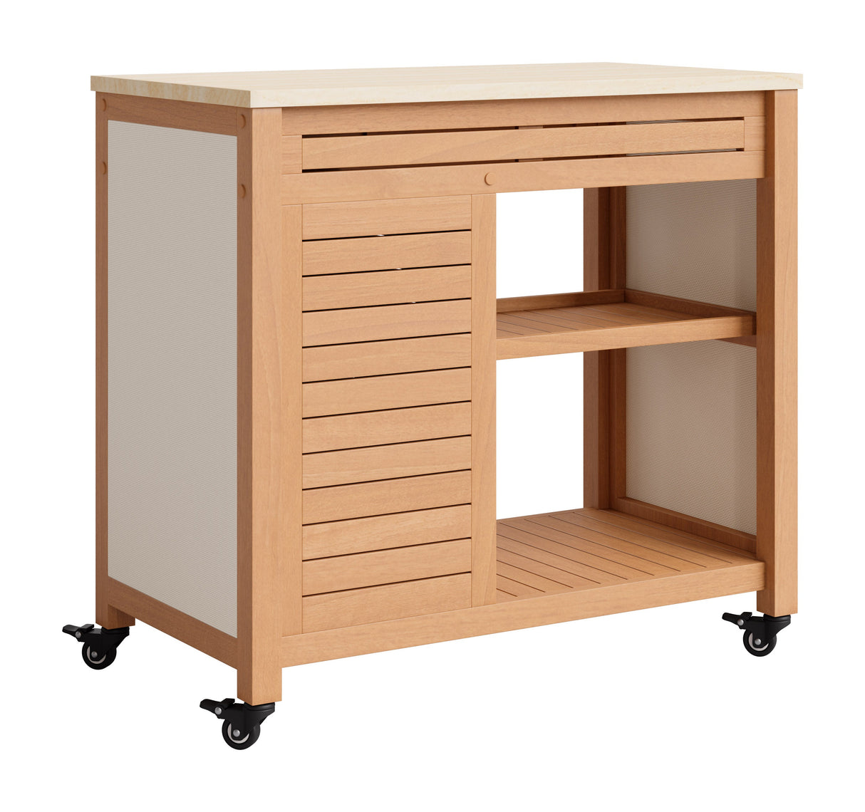 Valtan Natural Bar Cart by Zuomod at Eve Furniture