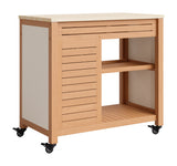 Valtan Natural Bar Cart by Zuomod at Eve Furniture
