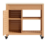 Valtan Natural Bar Cart by Zuomod at Eve Furniture