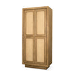 Valterra Light Brown Wood w/ Travertine 4 Door Tall Cabinet by Mercana at Eve Furniture
