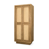 Valterra Light Brown Wood w/ Travertine 4 Door Tall Cabinet by Mercana at Eve Furniture