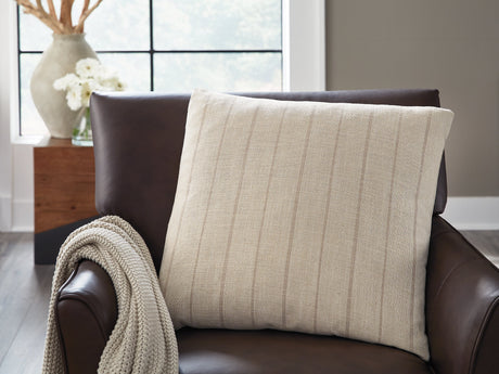 Valwick Beige/Brown Pillow (Set of 4) by Ashley at Eve Furniture