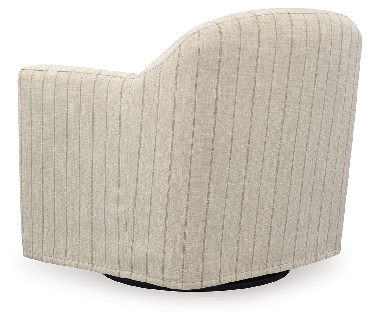 Valwick Cream/Brown Swivel Accent Chair by Ashley at Eve Furniture
