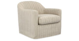 Valwick Cream/Brown Swivel Accent Chair by Ashley at Eve Furniture