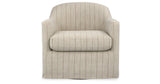 Valwick Cream/Brown Swivel Accent Chair by Ashley at Eve Furniture