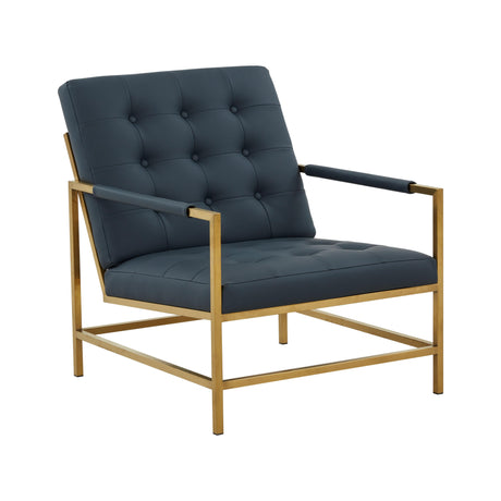 Van Charcoal Vegan Leather Accent Chair by TOV Furniture at Eve Furniture