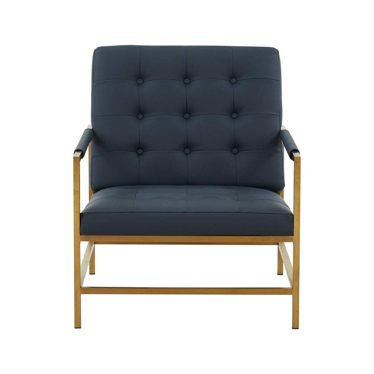 Van Charcoal Vegan Leather Accent Chair by TOV Furniture at Eve Furniture
