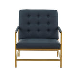 Van Charcoal Vegan Leather Accent Chair by TOV Furniture at Eve Furniture
