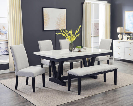 Vance Dove Bench by Crown Mark at Eve Furniture