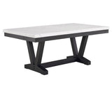 Vance Dove Faux Marble Dining Set by Crown Mark at Eve Furniture