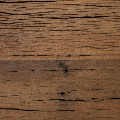 Vance Mid-Dark Brown Reclaimed Wood Rounded Console Table by Mercana at Eve Furniture