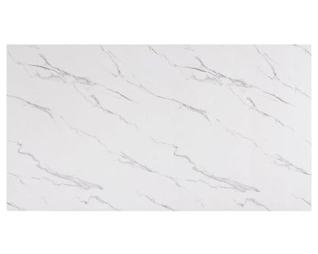 Vance White and Black Faux Marble Dining Table by Crown Mark at Eve Furniture