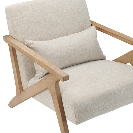 Vance White/Brown Accent Chair by Crestview at Eve Furniture