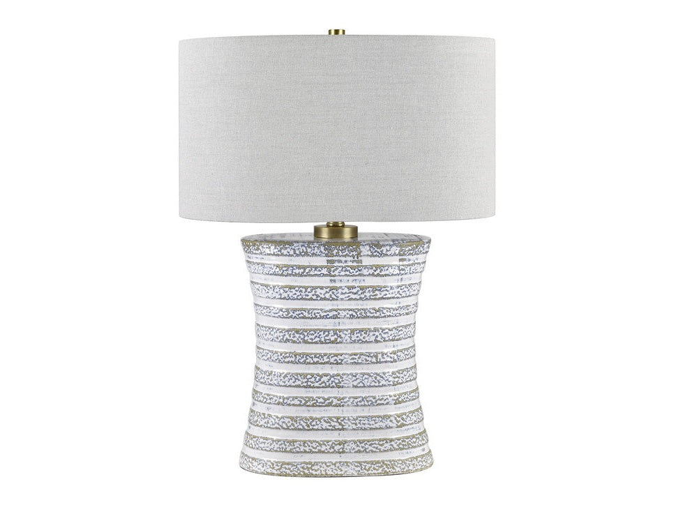 Vance White/Grey Table Lamp by Crestview at Eve Furniture