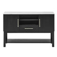 Vance Black Faux Marble Top Sideboard by Crown Mark at Eve Furniture