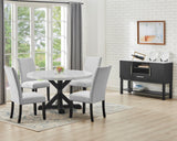 Vance Black Faux Marble Top Sideboard by Crown Mark at Eve Furniture