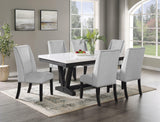 Vance Dove Faux Marble Dining Set by Crown Mark at Eve Furniture