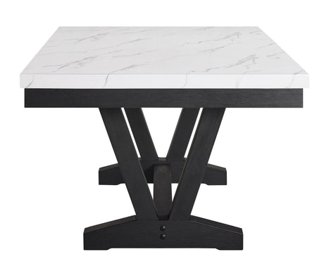 Vance Dove Faux Marble Dining Set by Crown Mark at Eve Furniture