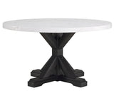 Vance Dove Faux Marble Round Dining Set by Crown Mark at Eve Furniture