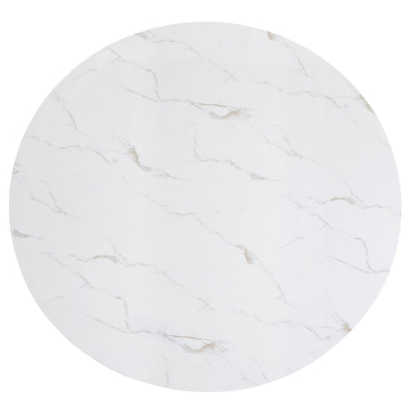 Vance Dove Faux Marble Round Dining Set by Crown Mark at Eve Furniture