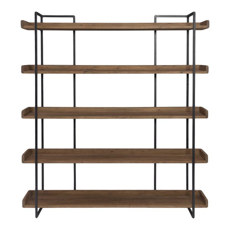 Vancouver Bookshelf Large Light Brown by Moe's Home at Eve Furniture