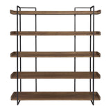 Vancouver Bookshelf Large Light Brown by Moe's Home at Eve Furniture