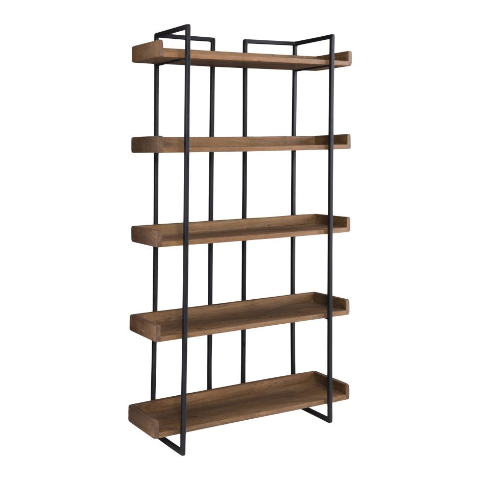 Vancouver Bookshelf Small Light Brown by Moe's Home at Eve Furniture