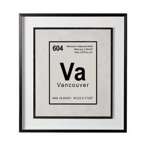 Vancouver by Glartlab a Hand Embellished Textured Framed Art Print Matted under Glass by Mercana at Eve Furniture