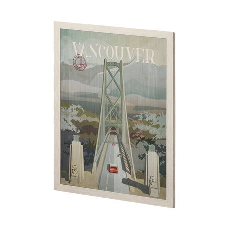 Vancouver Go Canada (L) by Mercana Studio a Hand Embellished Decograph Framed Art Print by Mercana at Eve Furniture