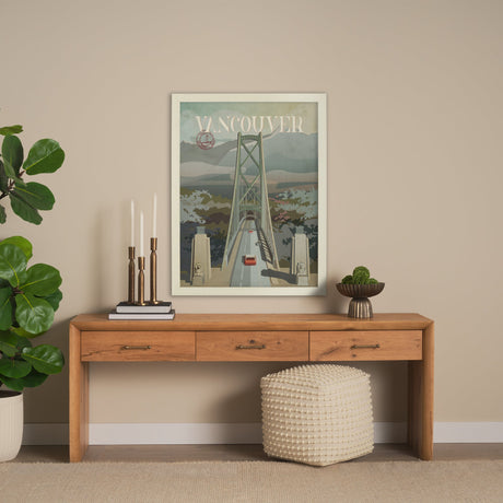 Vancouver Go Canada (L) by Mercana Studio a Hand Embellished Decograph Framed Art Print by Mercana at Eve Furniture