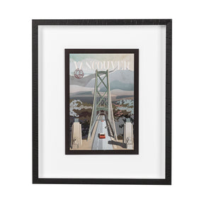 Vancouver Go Canada (M) by Mercana Studio a Framed Art Print Matted under Glass by Mercana at Eve Furniture