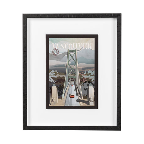 Vancouver Go Canada (M) by Mercana Studio a Framed Art Print Matted under Glass by Mercana at Eve Furniture