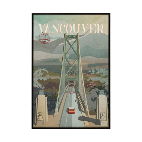 Vancouver Go Canada (SM) by Mercana Studio a Hand Embellished Decograph Framed Art Print by Mercana at Eve Furniture
