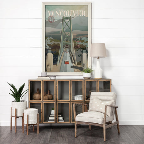 Vancouver Go Canada (XL) by Mercana Studio a Hand Embellished Decograph Framed Art Print under Glass by Mercana at Eve Furniture