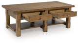 Vandenmore Medium Brown Coffee Table by Ashley at Eve Furniture