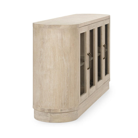 Vander Cream Washed 4 Door Buffet by Classic Home at Eve Furniture