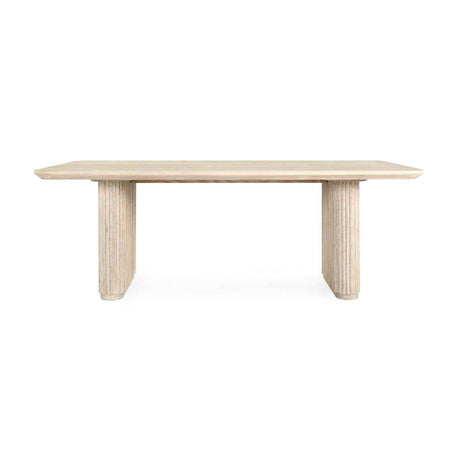 Vander Cream Wash Dining Table by Classic Home at Eve Furniture