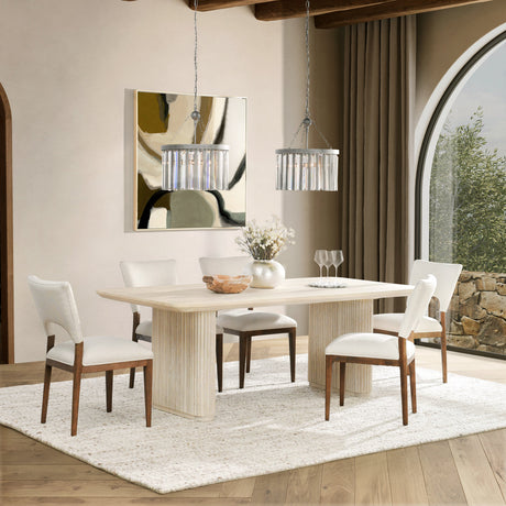 Vander Cream Wash Dining Table by Classic Home at Eve Furniture
